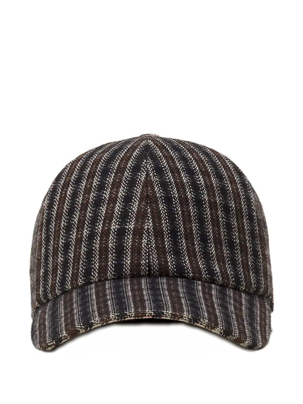 Lanvin Gestreepte pet met logopatch Bruin
