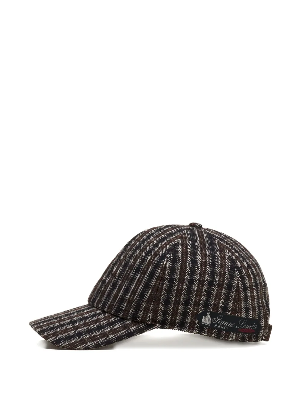 Lanvin Gestreepte pet met logopatch Bruin