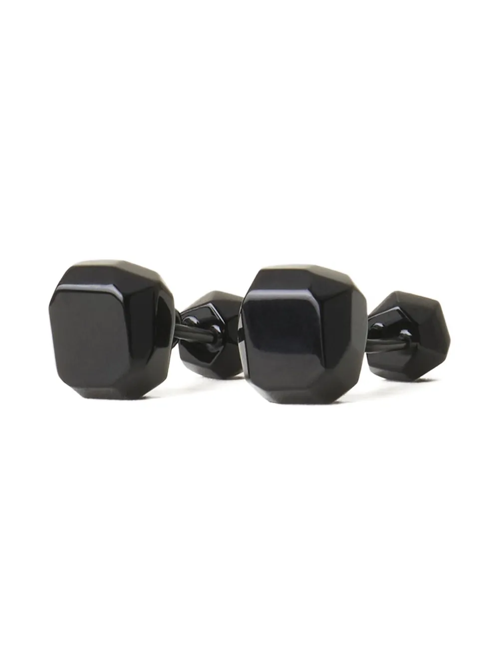 Lanvin Faceted Chain Cufflinks In Black