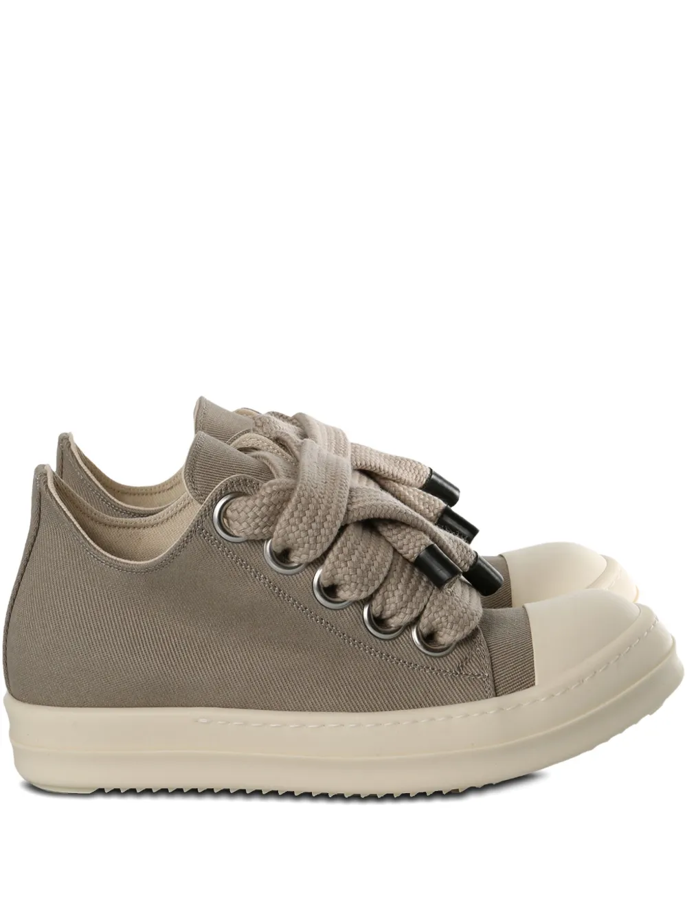 Rick Owens DRKSHDW lace-up canvas sneakers - Nude