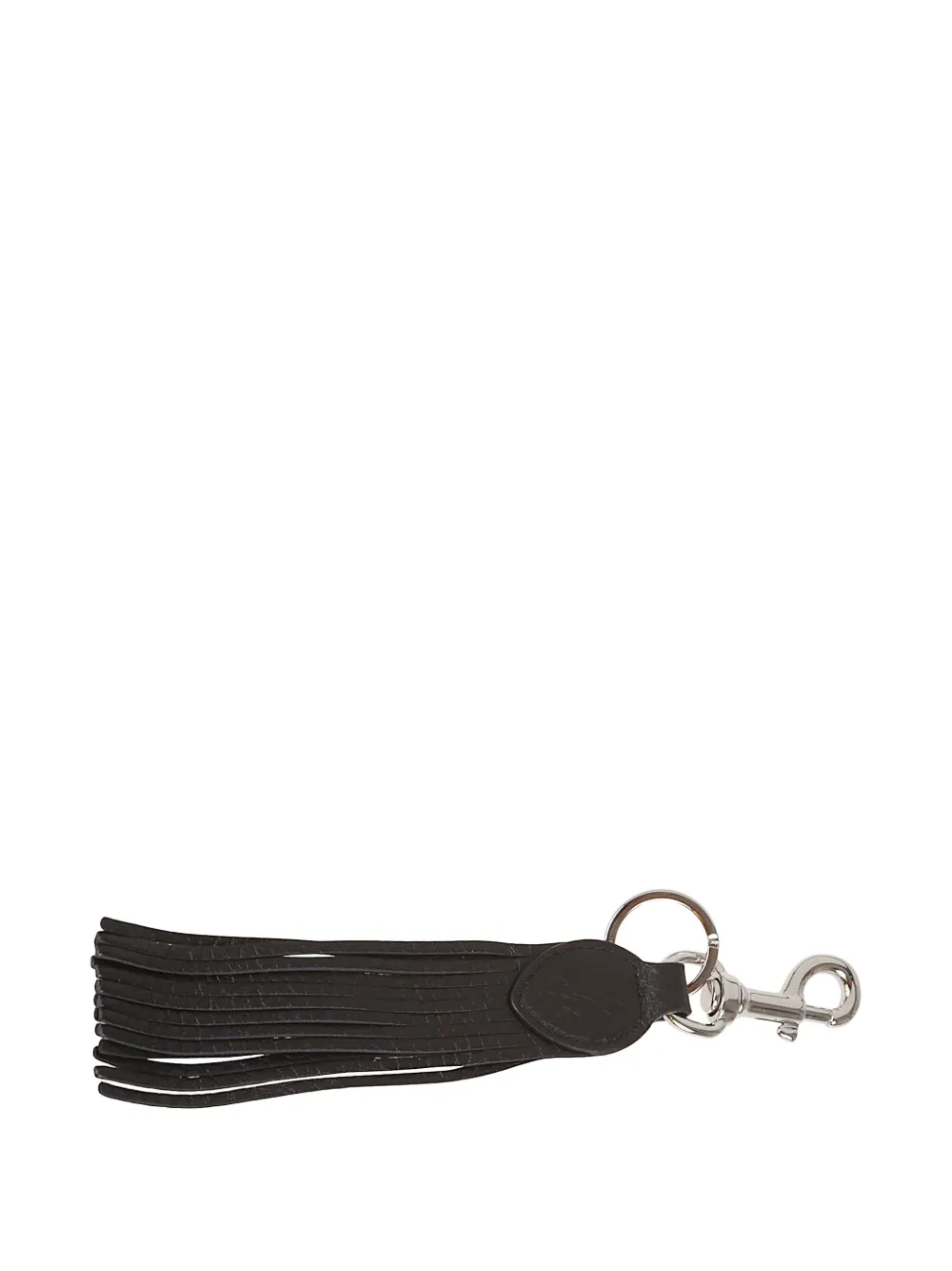 Valentino Garavani leather-tassel keyring Zwart