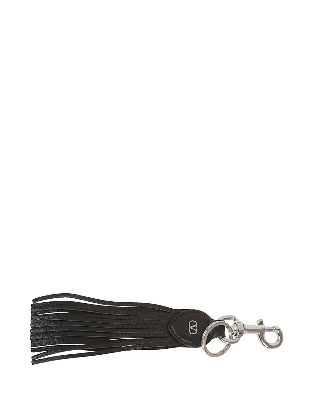 Valentino Garavani leather-tassel keyring Zwart
