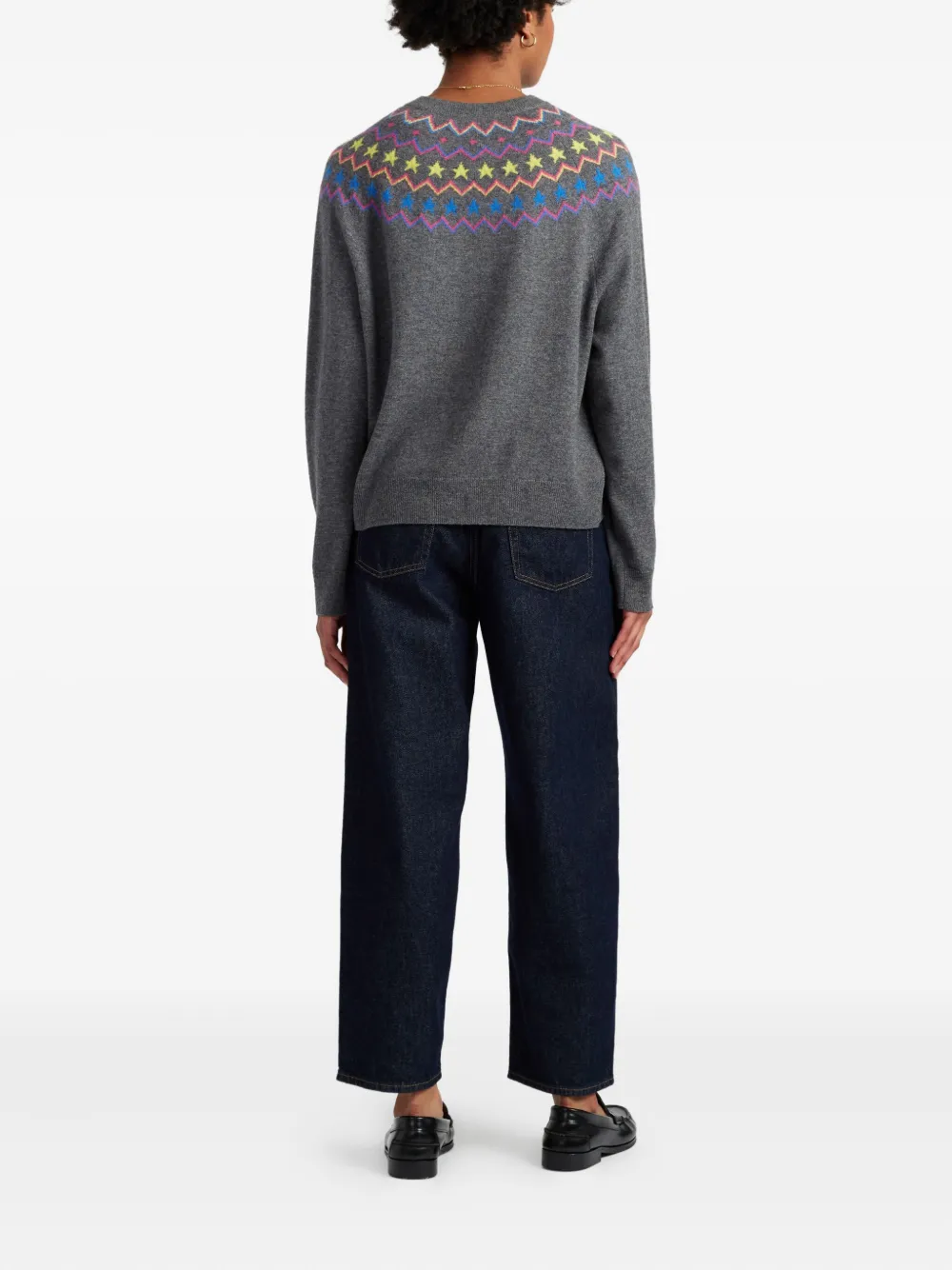 Chinti & Parker Trui met yoke-detail Grijs