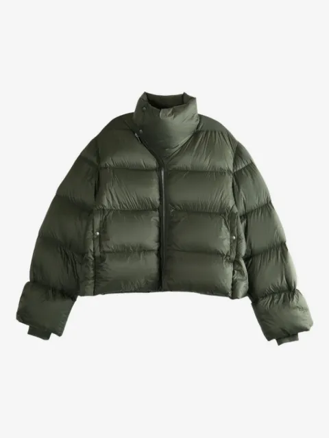 Rick Owens asymmetric zip puffer jacket