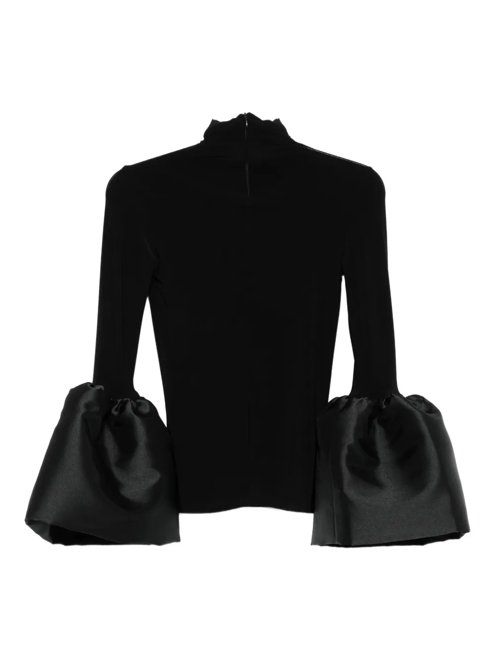 Atu Body Couture high-neck bell-sleeve top - Zwart