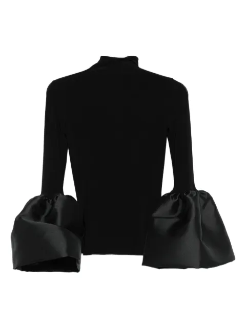 Atu Body Couture high-neck bell-sleeve top