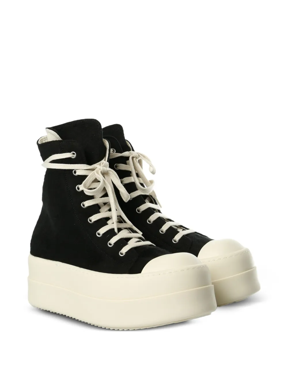 Rick Owens DRKSHDW lace-up platform sneakers Black