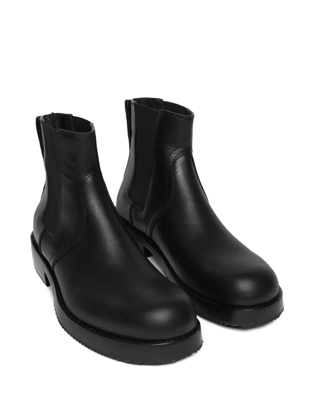 DRIES VAN NOTEN leather chelsea boots Black