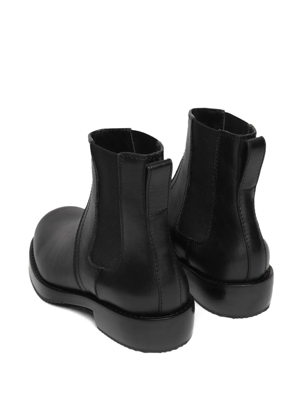 DRIES VAN NOTEN leather chelsea boots Black