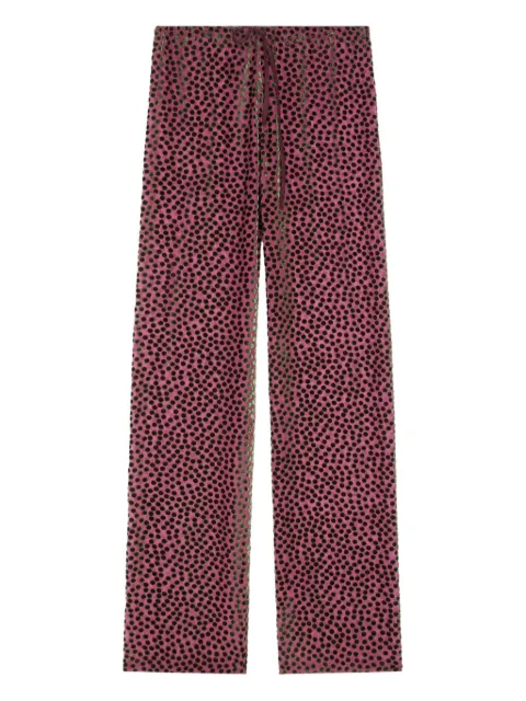 DRIES VAN NOTEN elasticated polka-dot trousers