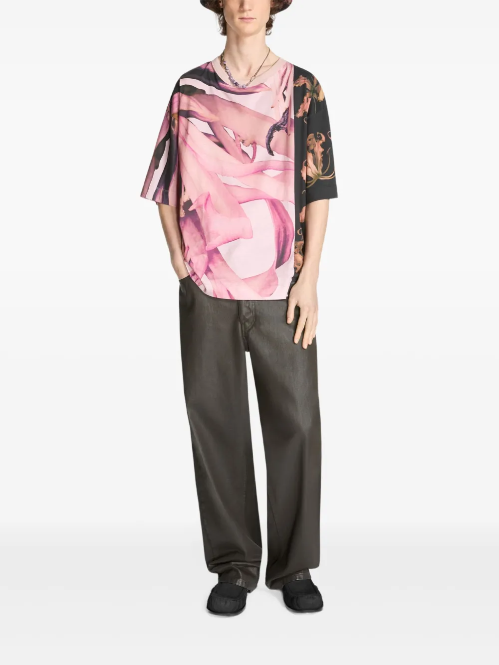 DRIES VAN NOTEN Loafers met ponyhaar Zwart