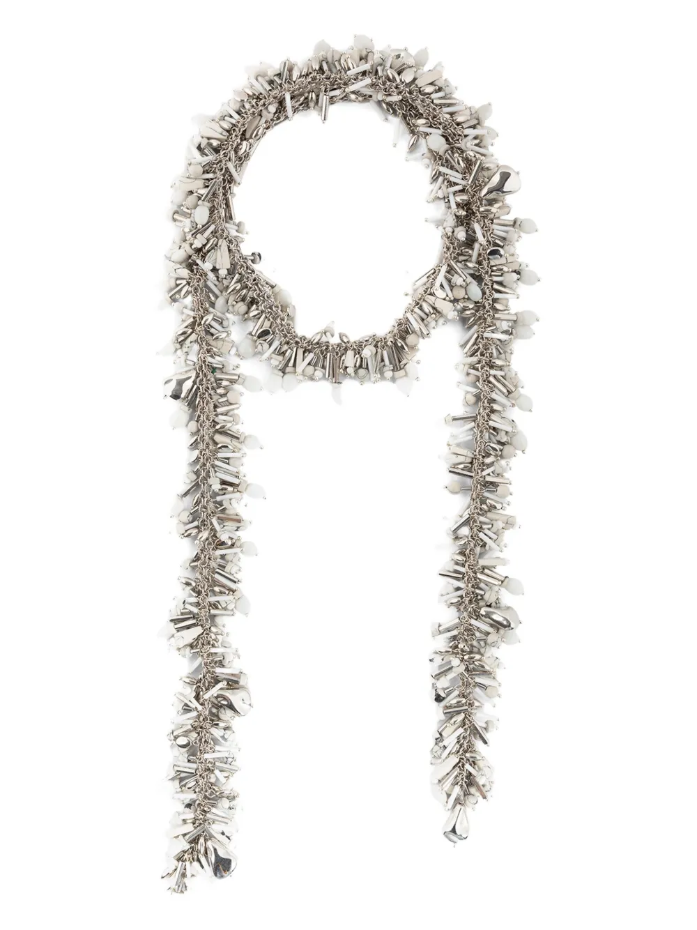 beaded scarf necklace