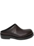 DRIES VAN NOTEN leather slip-on clogs - Brown