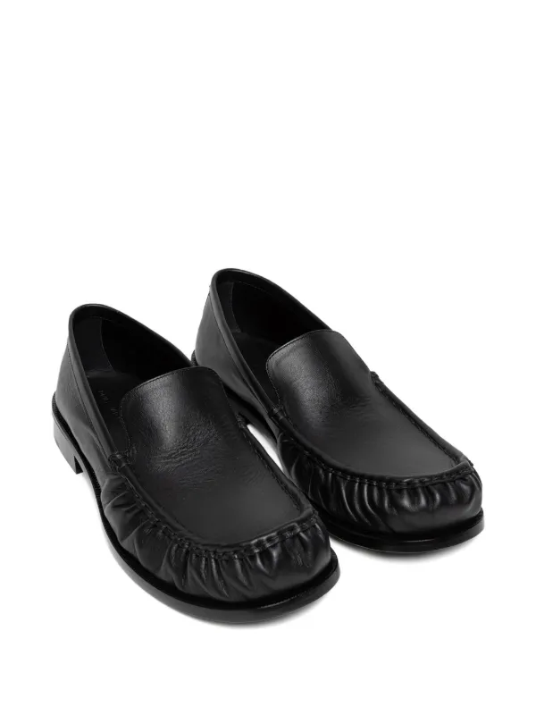 Dries Van Noten 革靴　ローファー　シューズ DRIES VAN NOTEN gathered-leather Loafers | FARFETCH CA
