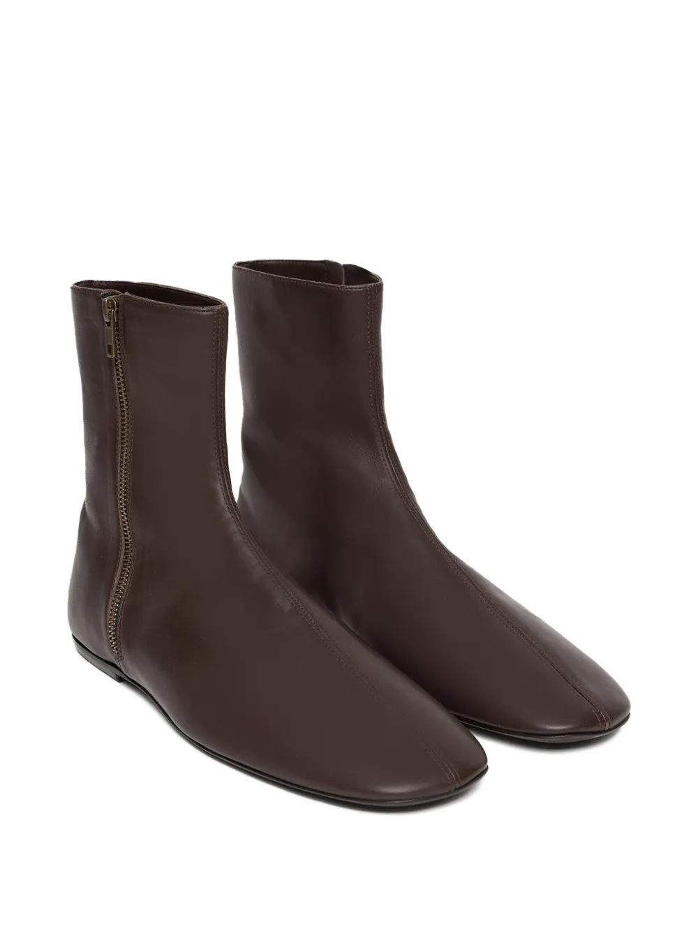 DRIES VAN NOTEN zip-fastening sock boots Brown