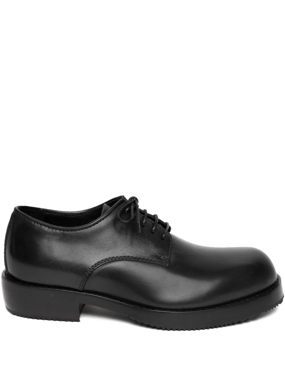 DRIES VAN NOTEN leather lace-up derby shoes Black