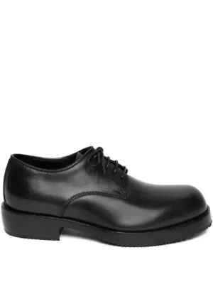Marni Dada Army Leather Derby Shoes | Black | FARFETCH