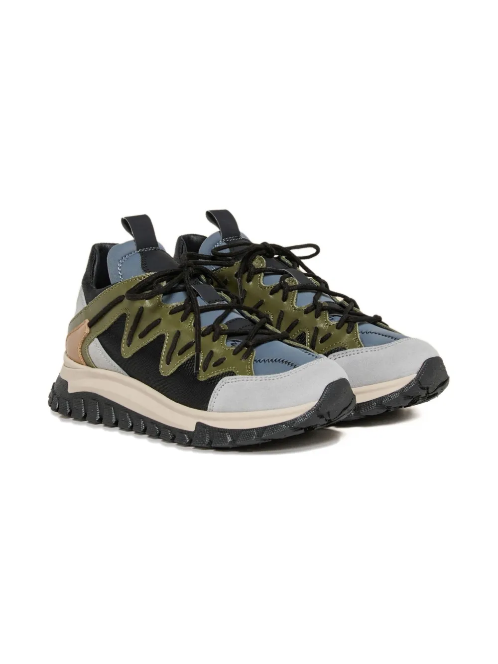 Marni Kids lace-up hiking-style sneakers - Zwart