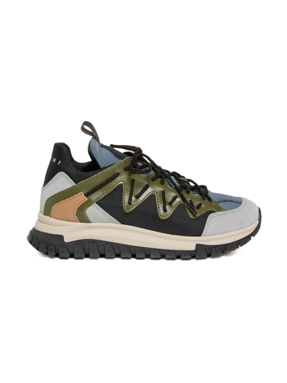 Marni Kids lace-up hiking-style sneakers Black