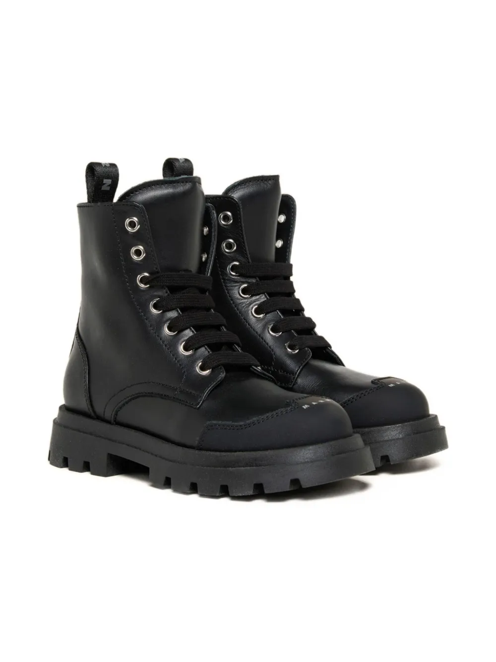 Marni Kids leather boots - Zwart