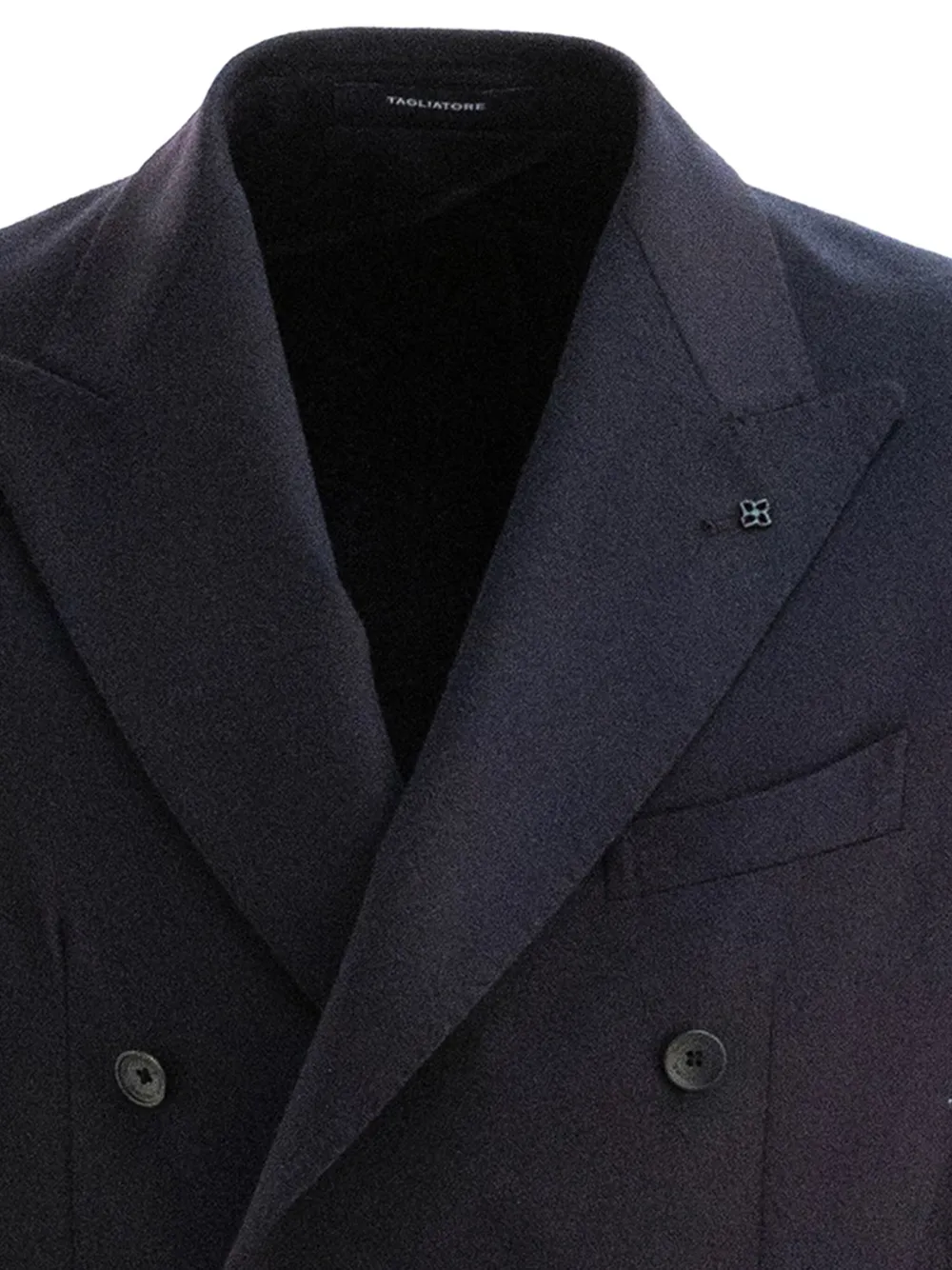 Tagliatore Double-breasted Suit Jacket In Blue