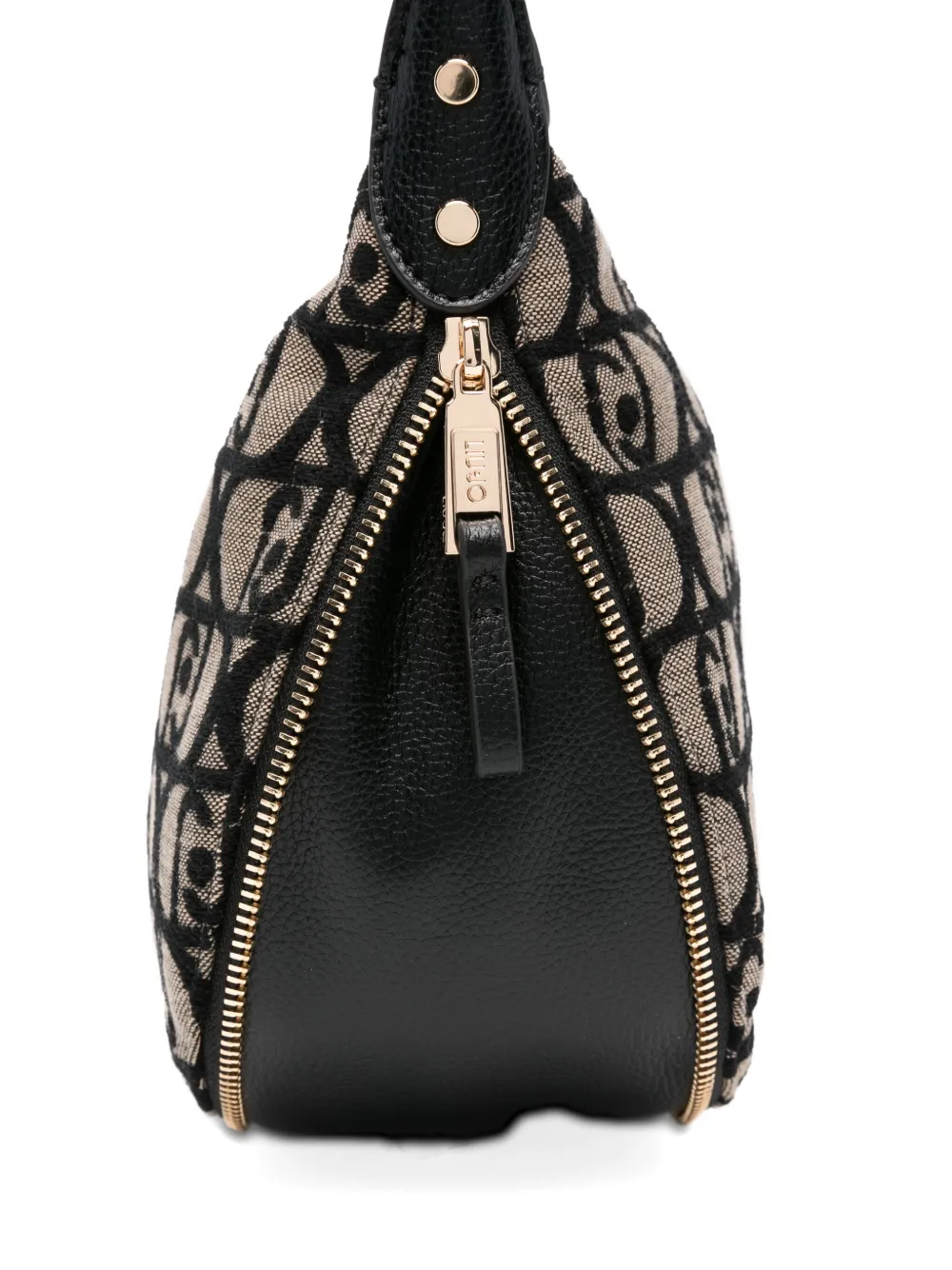 Liu •jo Small Monogram Shoulder Bag In Brown