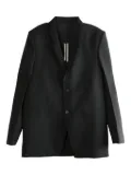Rick Owens three-button back-strap jacket - Black