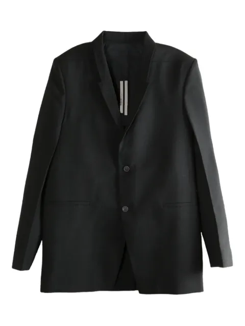 Rick Owens three-button back-strap jacket