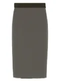 Peserico elastic-waistband pencil skirt - Green