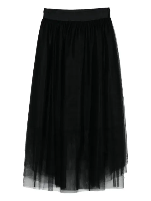 Peserico layered tulle midi skirt