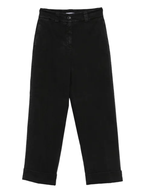 Peserico cuffed twill trousers