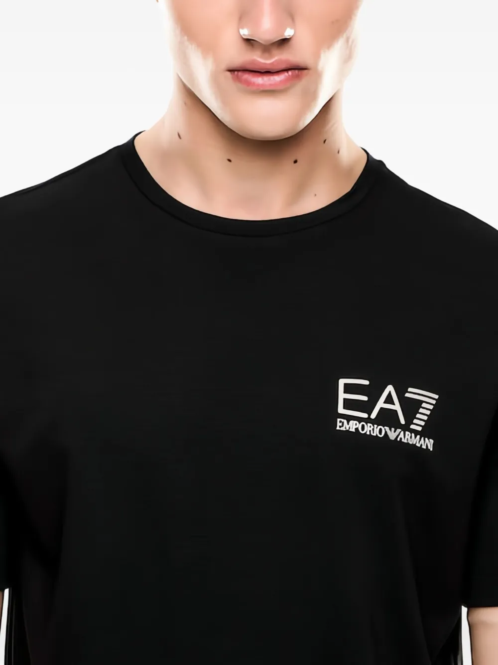 Ea7 Emporio Armani T-shirt met logoprint Zwart