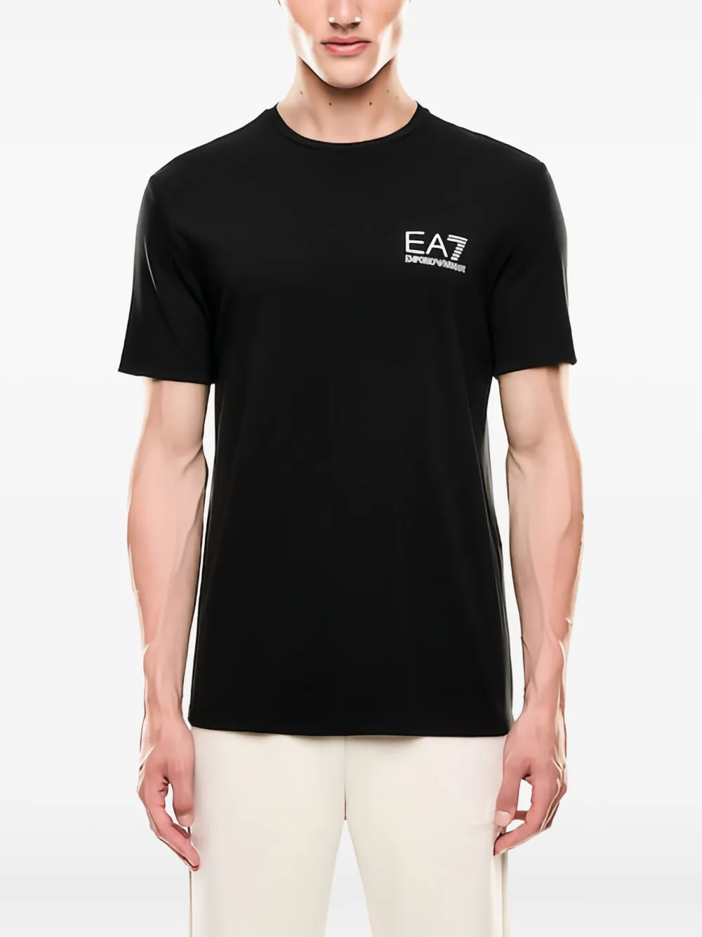 Ea7 Emporio Armani T-shirt met logoprint Zwart