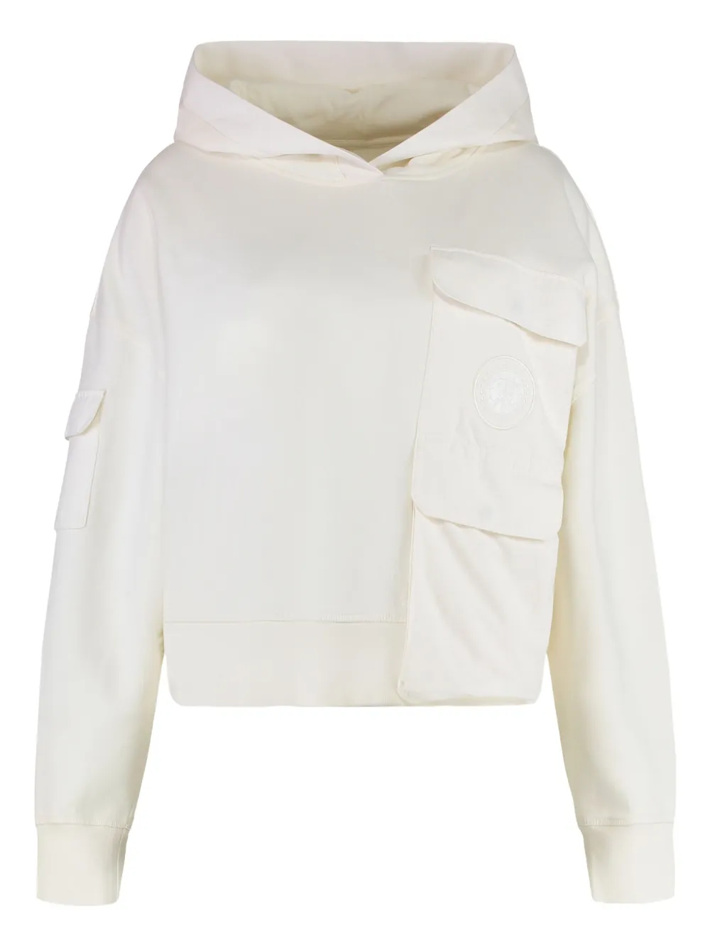 Canada Goose Yates pocket-detail cotton hoodie Wit