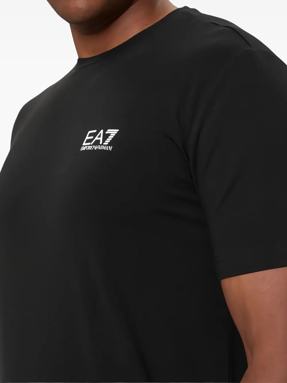 Ea7 Emporio Armani T-shirt met logo Zwart