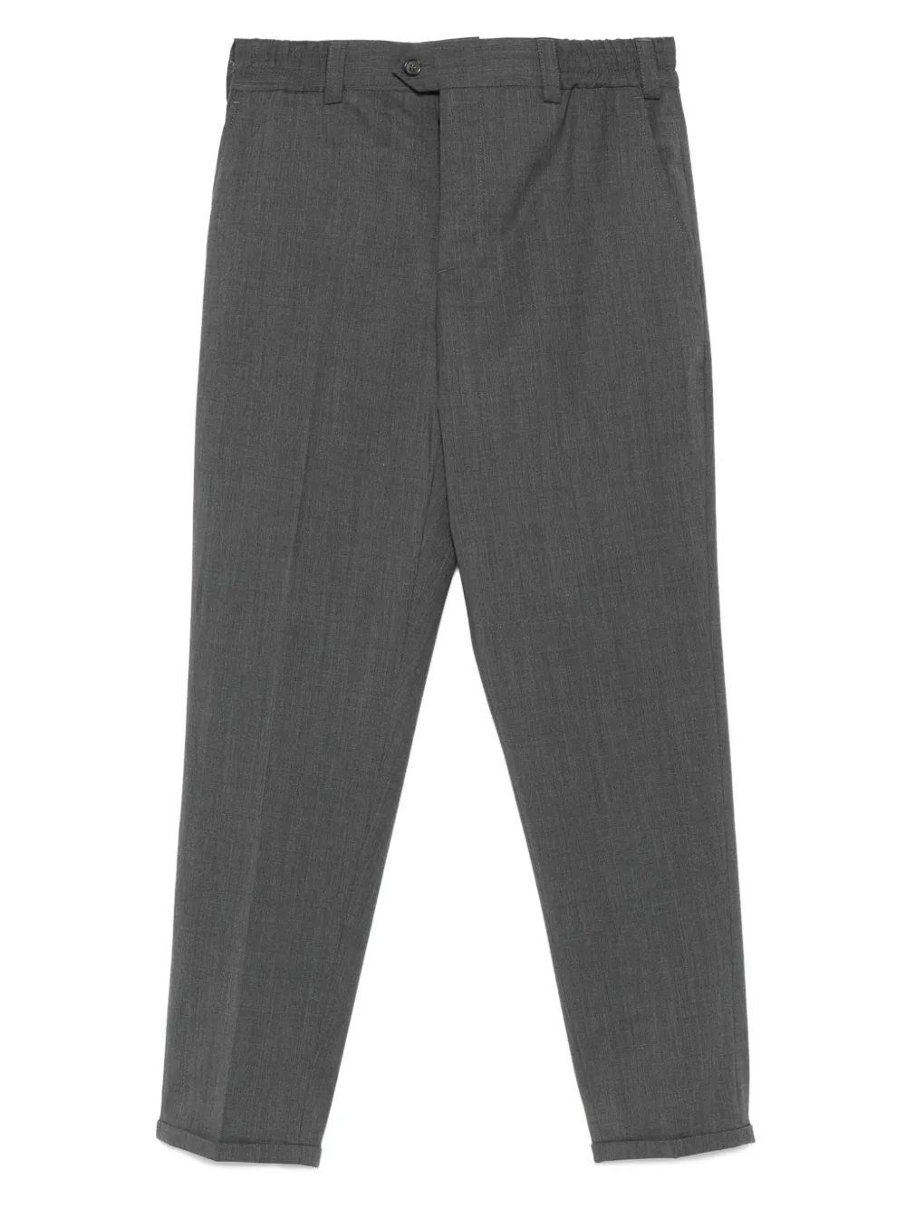 PT Torino cuffed wool trousers Grijs