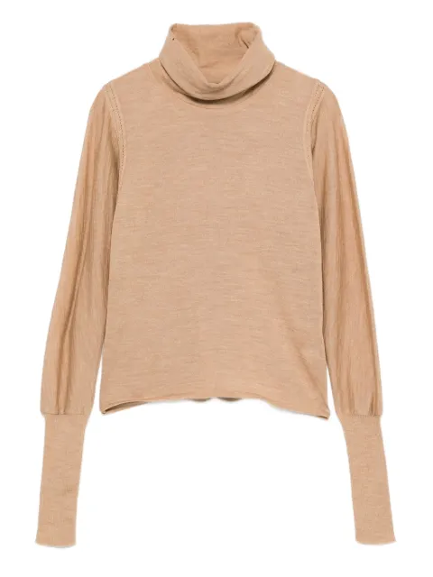 Gianfranco Ferré Pre-Owned 1990s turtleneck puff-sleeve sweater