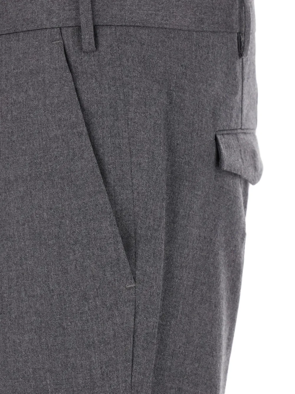 PT Torino Broek met geplooid detail Grijs