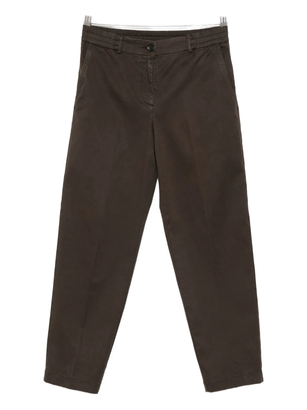 Seventy Elastic-waistband Trousers In Brown