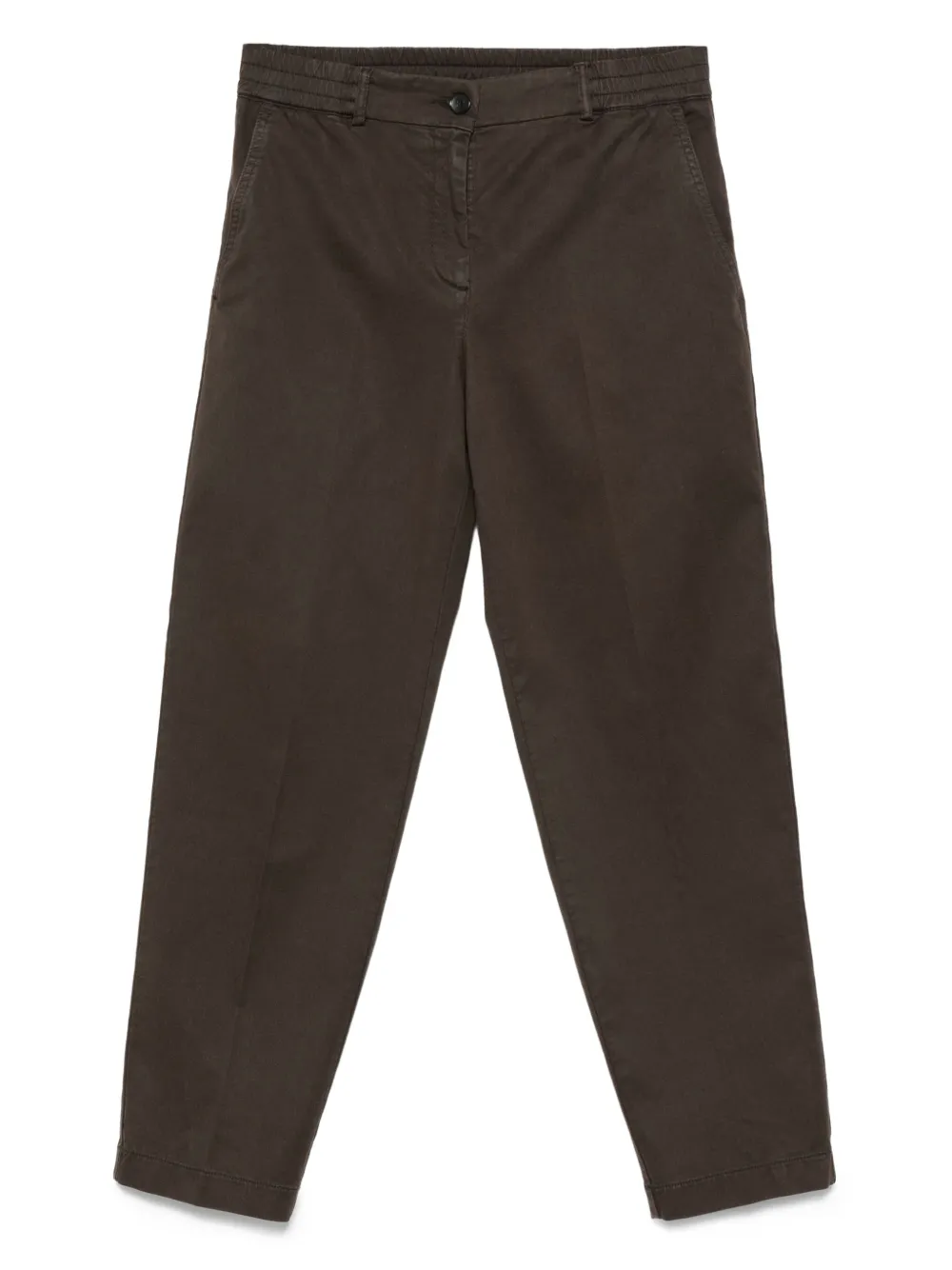 Seventy Trainingsbroek met elastische tailleband Bruin