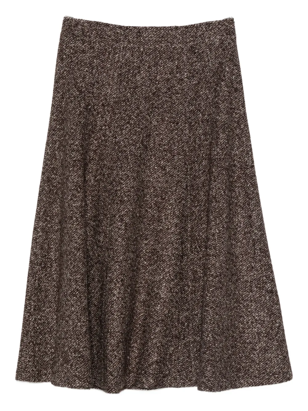 Seventy Speckled Flared Skirt In Brown