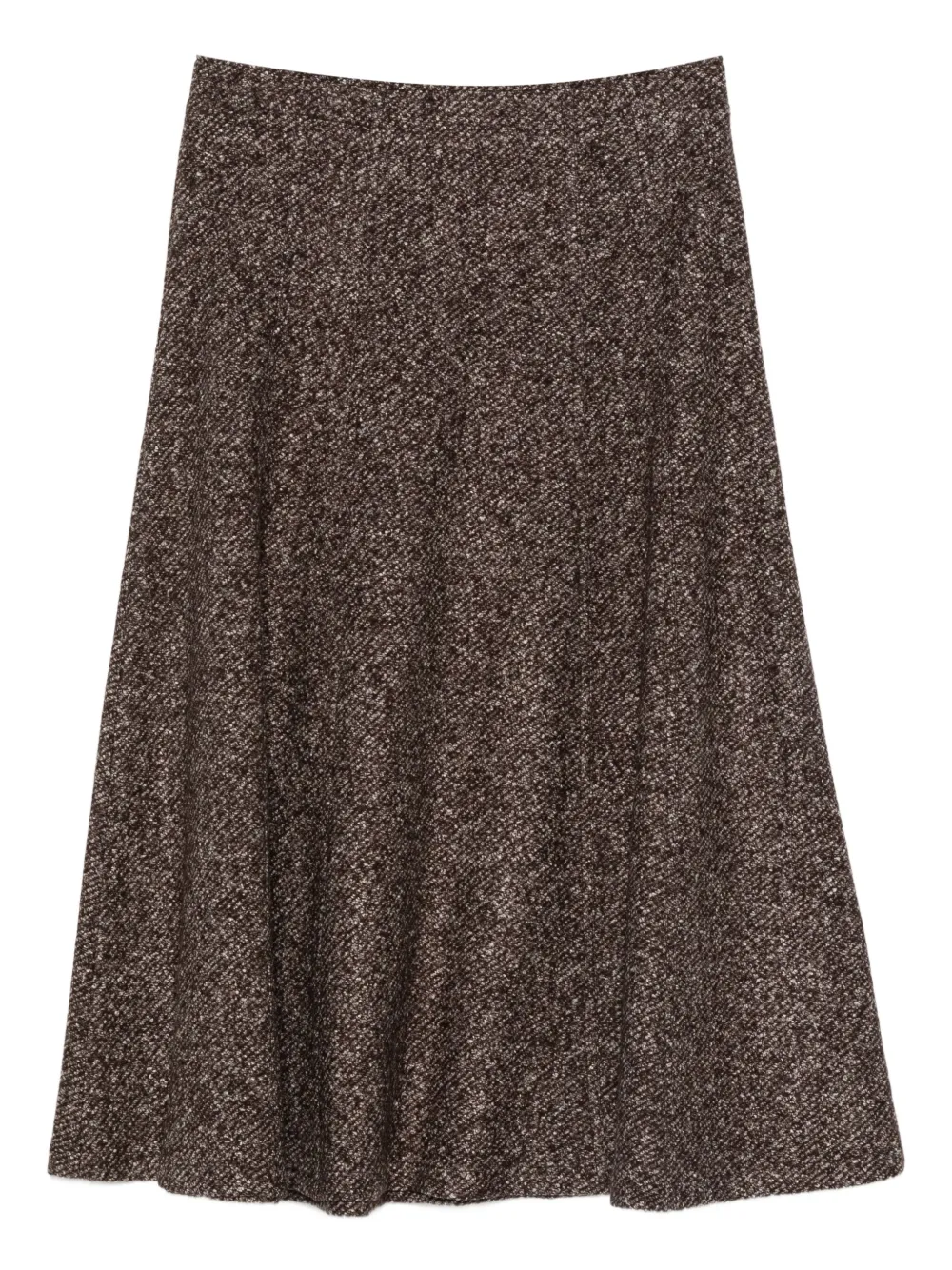 Seventy Flared rok met spikkels Bruin