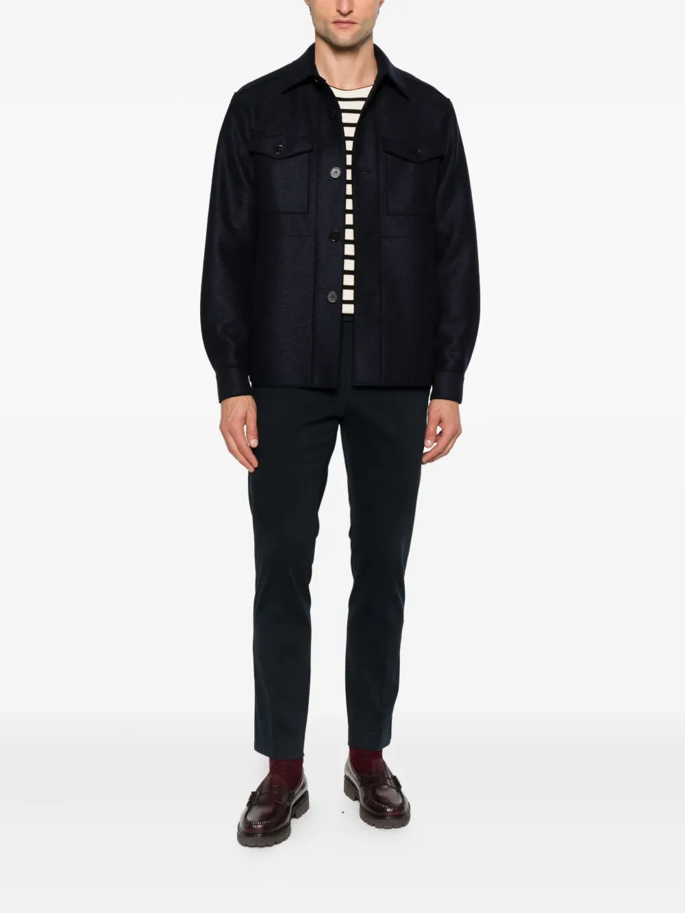 PT Torino slash-pocket trousers Blauw