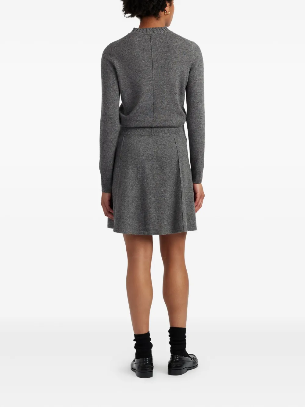 Chinti & Parker Cashmere-blend Skirt In Gray