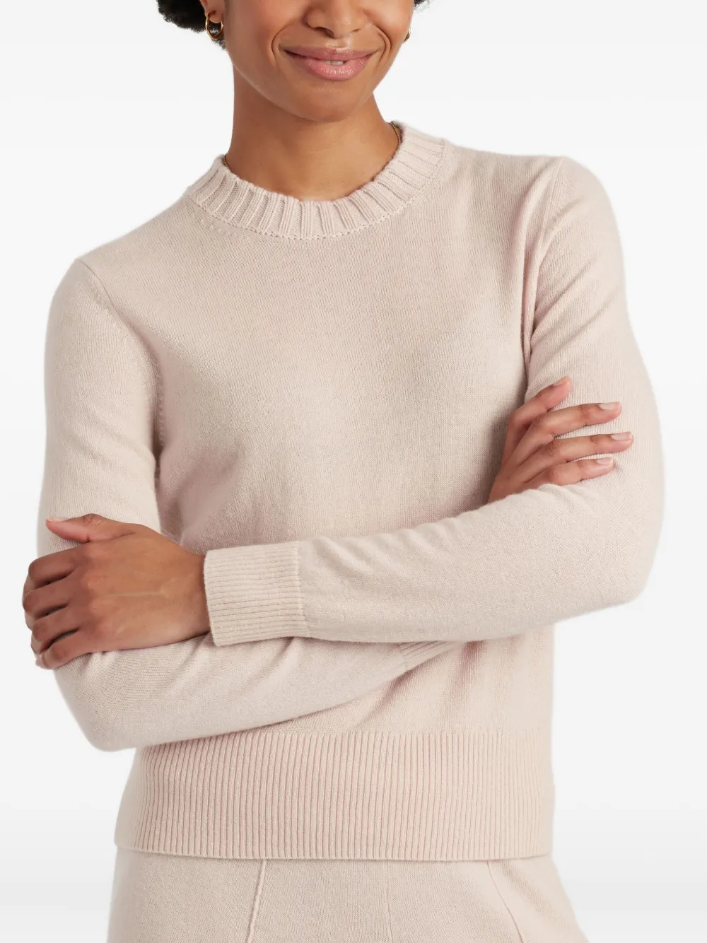 Chinti & Parker Trui met ronde hals Beige