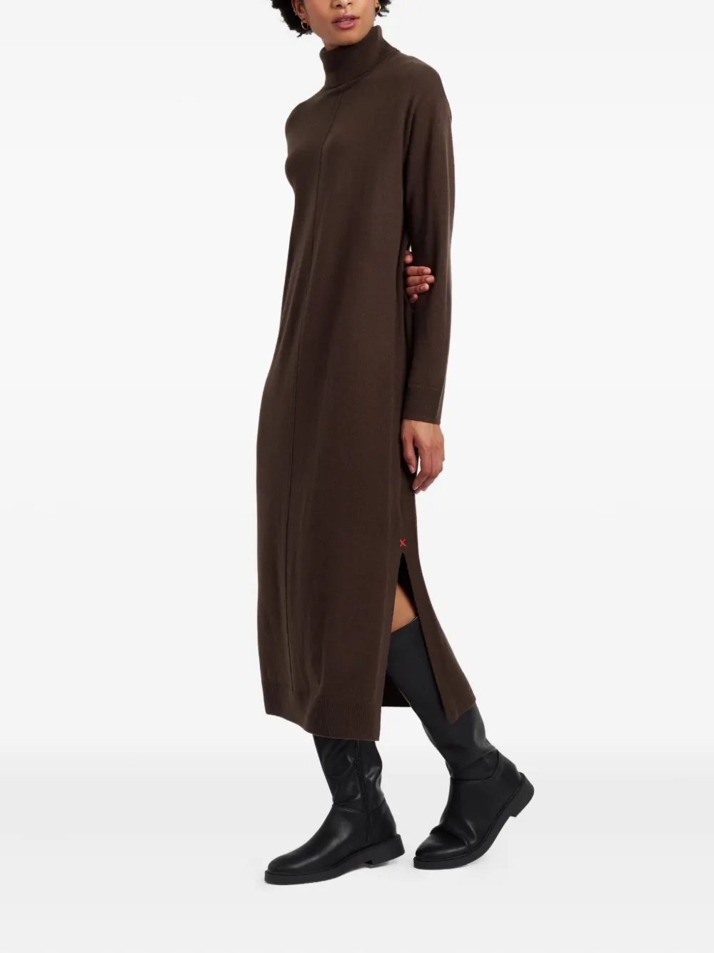 Chinti & Parker Cashmere-blend Dress In Brown