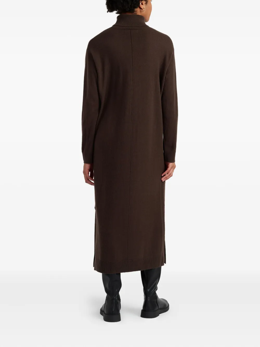 Chinti & Parker Cashmere-blend Dress In Brown