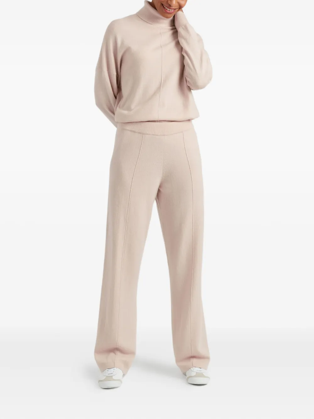 Chinti & Parker Wide-leg Track Trousers In Neutral