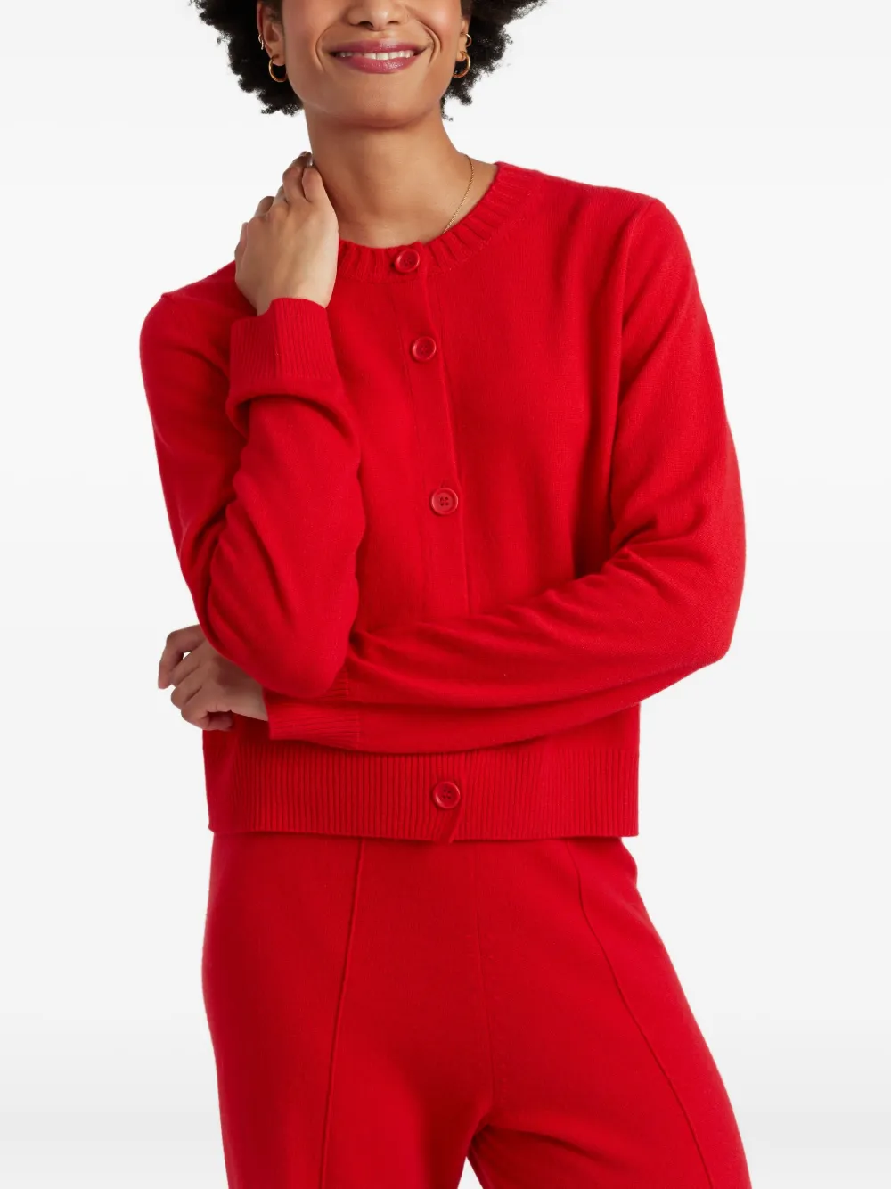 Chinti & Parker Cropped vest Rood