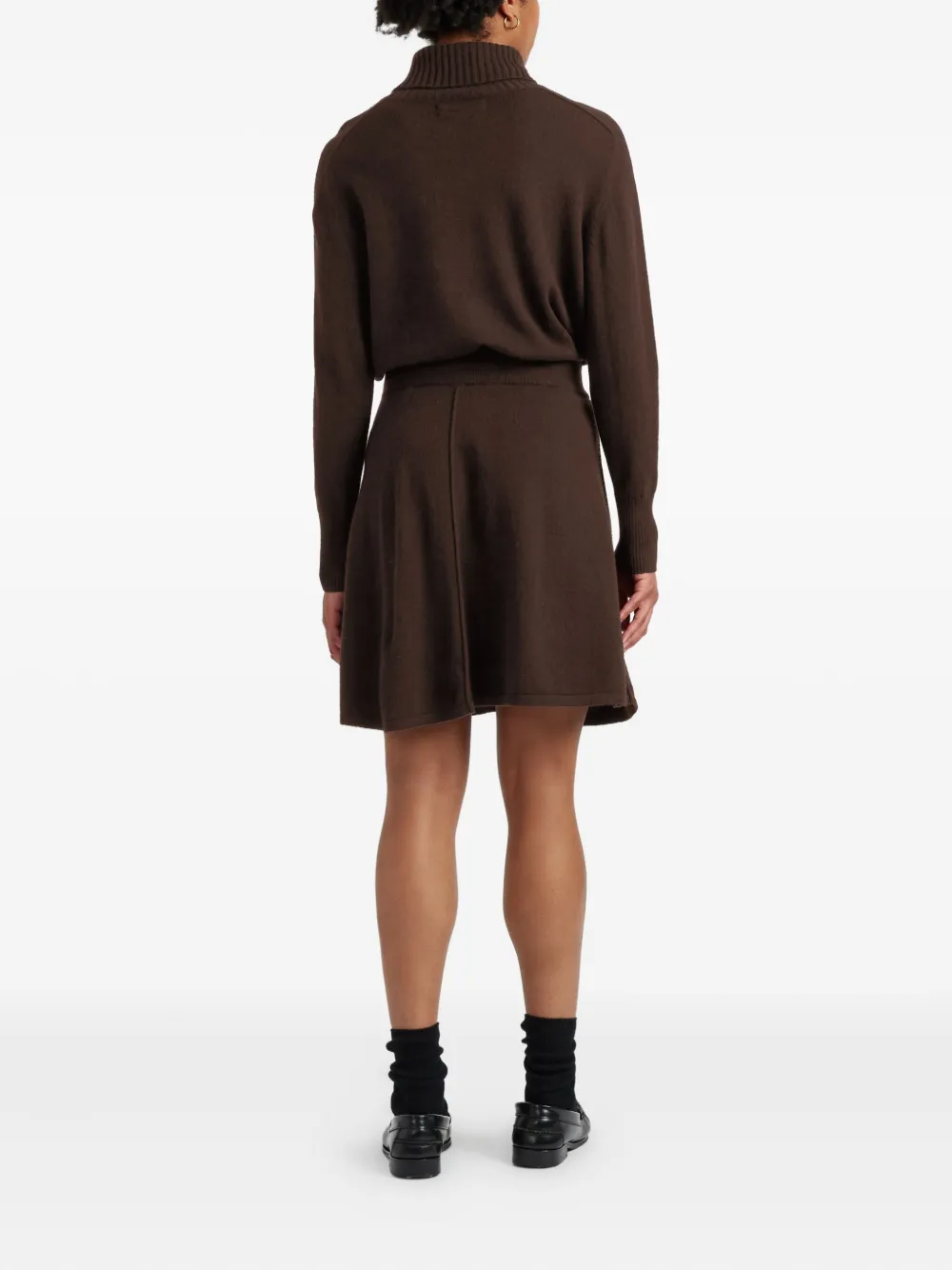 Chinti & Parker Cashmere-blend Skirt In Brown